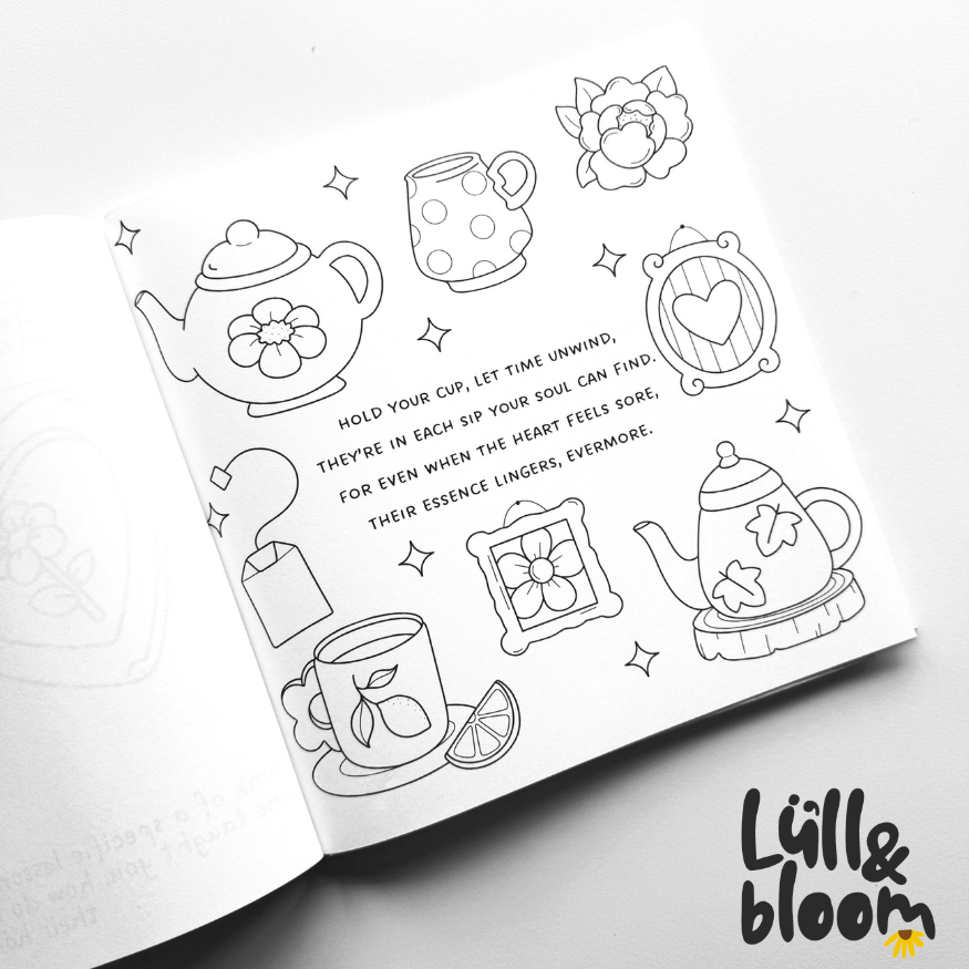 Grief & Healing - A Colouring Book: Poetry, Prompts & Affirmations